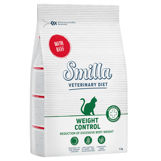Smilla Veterinary Diet Weight Control Beef - Ekonomipack: 2 x 10 kg