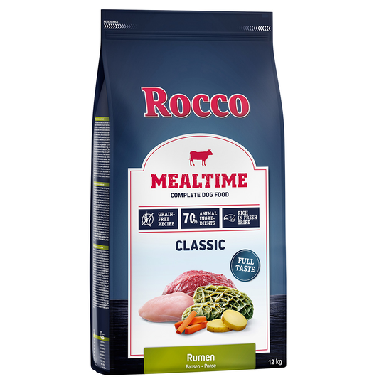 Ekonomipack: 2 x 12 kg Rocco Mealtime - Rumen (våm)