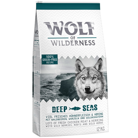 Wolf of Wilderness Adult Deep Seas - Herring - Ekonomipack: 2 x 12 kg