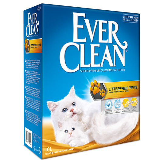 Ever Clean® Litterfree Paws kattsand - Ekonomipack: 2 x 10 l