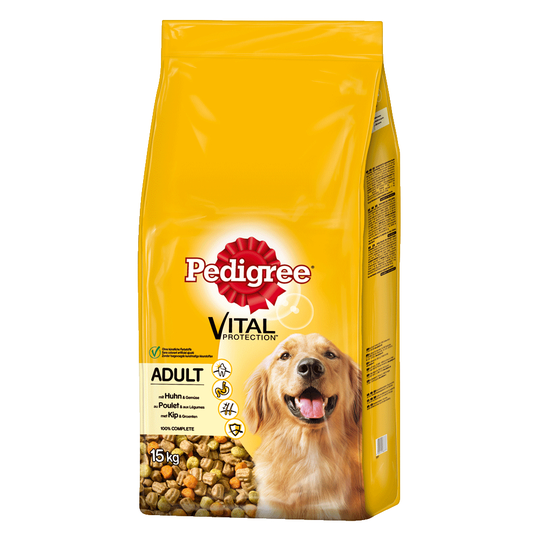 Pedigree Adult Poultry & Vegetables - Ekonomipack: 2 x 15 kg