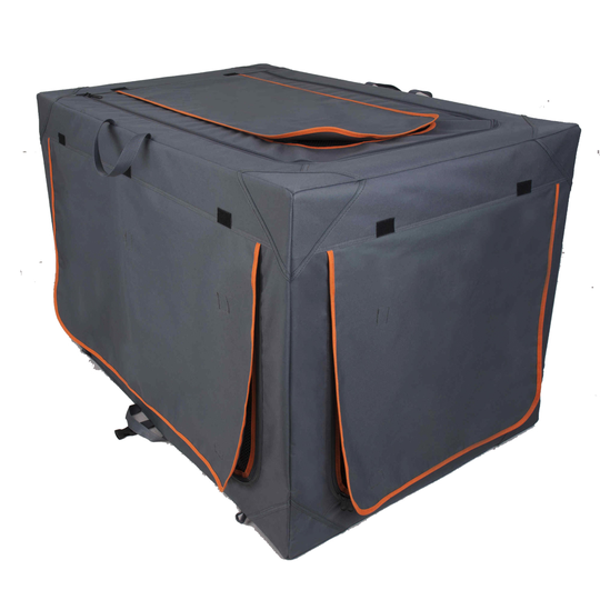 Alu Deluxe vikbar nylonbur - Storlek: XL: B 71 x D 106 x H 68,5 cm