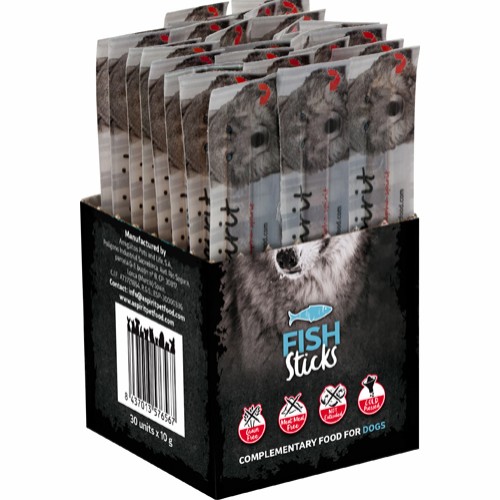 AlphaSpirit Fish Sticks till hund - 30-pack