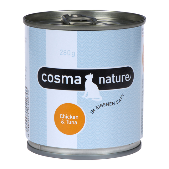 Ekonomipack: Cosma Nature 12 x 280 g - Kycklingbröst & tonfisk