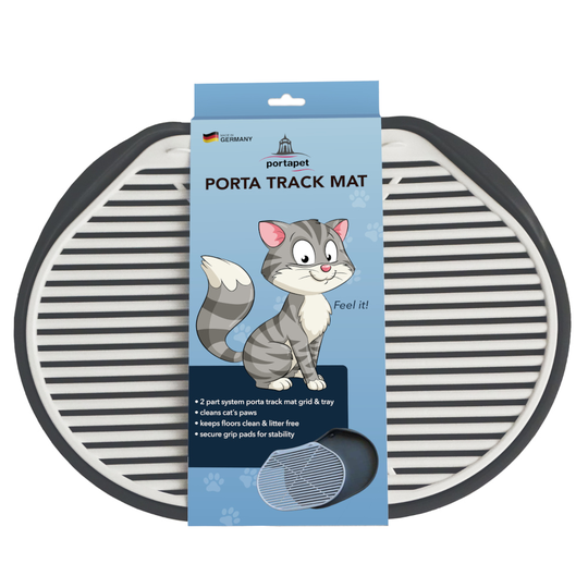 Soft Touch Track Mat - toalettmatta för kattlådan - Silver