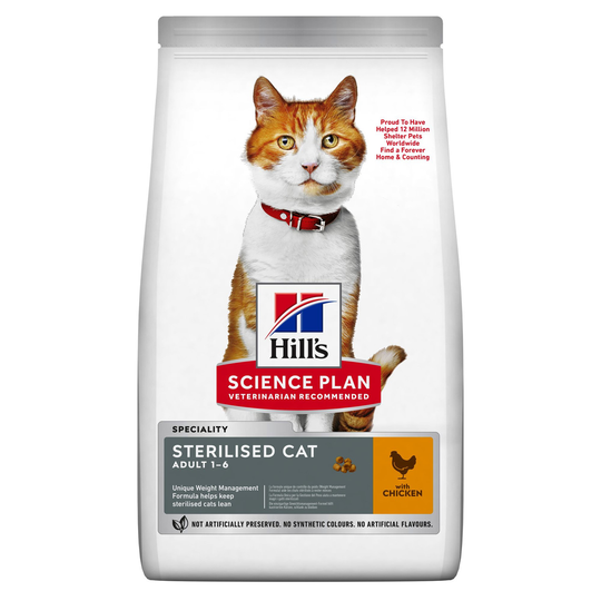 Adult Sterilised Cat torrfoder med kyckling - 1,5 kg