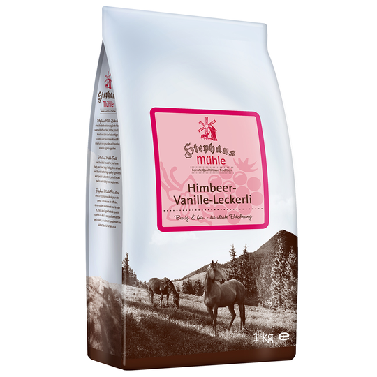 Stephans Mühle hästgodis Hallon-vanilj - 1 kg