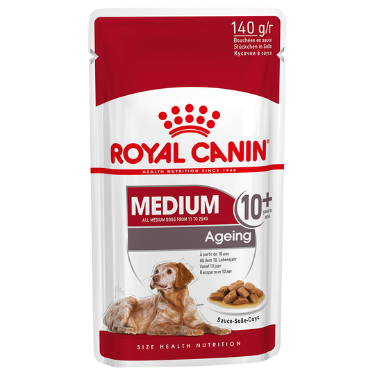 Royal Canin Medium Ageing 10+ i sås - 40 x 140 g
