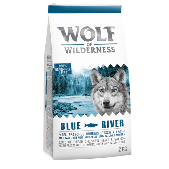 Wolf of Wilderness Blue River - Salmon - Ekonomipack: 2 x 12 kg