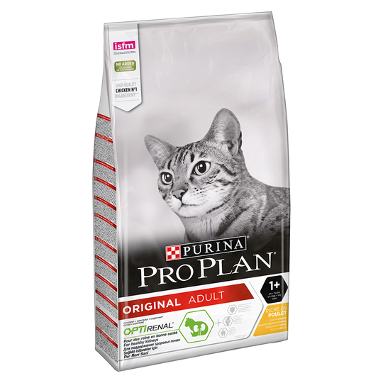 9 + 1 kg på köpet! 10 kg Pro Plan torrfoder för katt - Adult Chicken