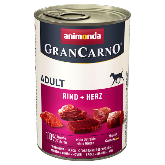 Animonda GranCarno Original Adult 6 x 400 g - Nötkött & hjärta