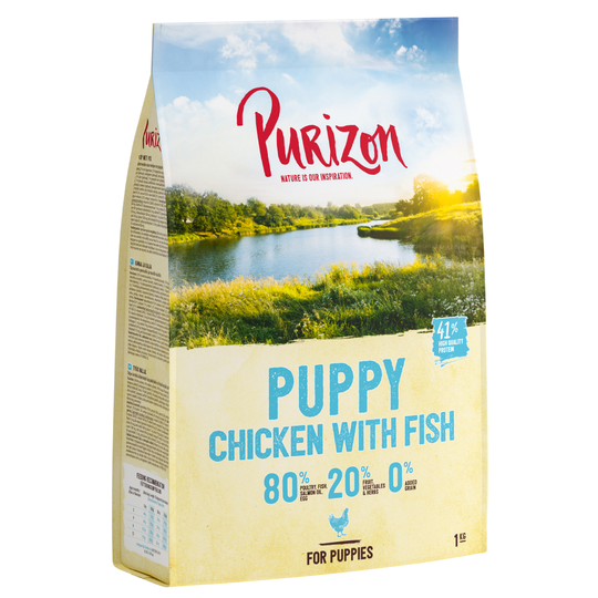 Prova-på-pris! 1 kg Purizon Adult torrfoder - Puppy Chicken & Fish