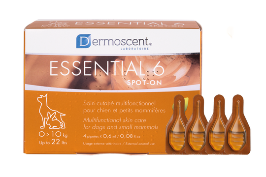 Essential 6® spot-on för hund & smådjur - Small (4 x 0,6 ml)