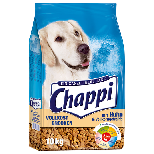 Chappi Vollkost Brocken Kyckling & fullkornsspannmål - Ekonomipack: 2 x 10 kg