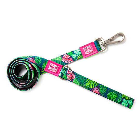 Max & Molly Tropical Short Leash koppel - Stl. XS: 120 cm långt, 10 mm brett