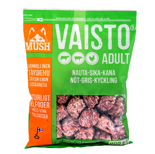 Vaisto® Nöt-Gris-Kyckling - 8 st x 800 g