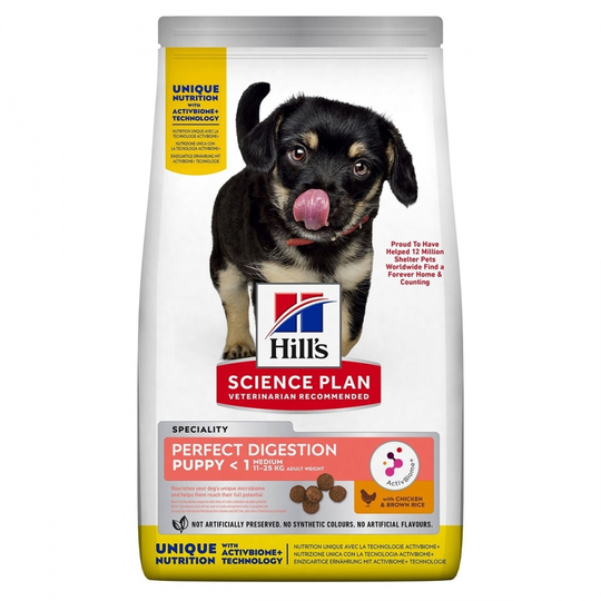 Hill's Science Plan Puppy Medium Perfect Digestion Chicken (2,5 kg)