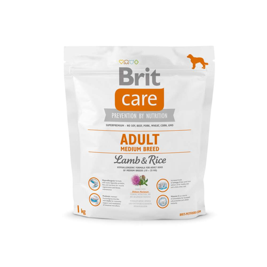 Brit Care Adult Medium Lamb & Rice (1 kg)