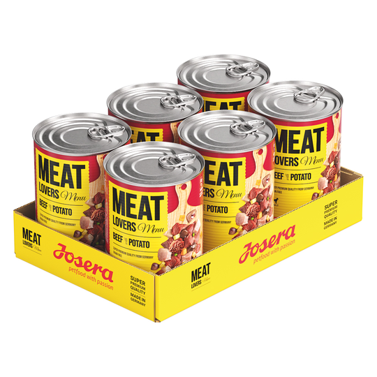 Ekonomipack: Josera Meatlovers Menü 12 x 400 g - Nötkött & potatis