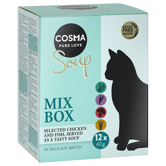 Ekonomipack: Cosma Soup 24 x 40 g - Mix II (4 sorter)