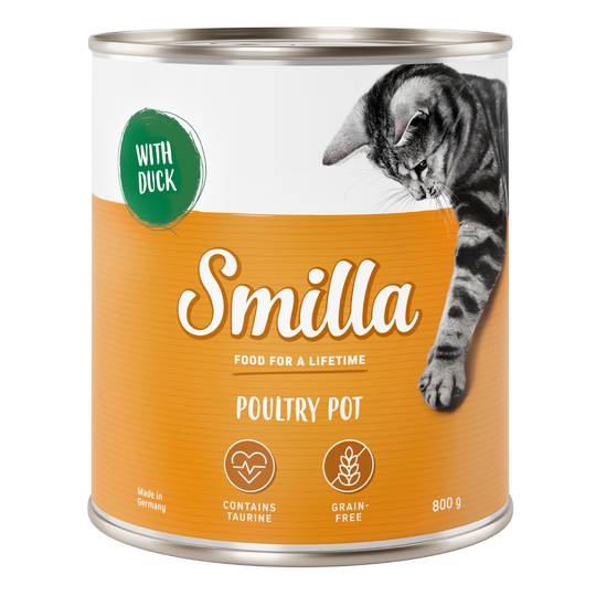Smilla Poultry Pot 6 x 800 g - Mört fjäderfäkött med anka