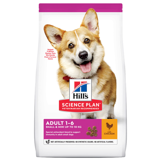 6 kg Hill's Science Plan Small/Mini hundfoder till sparpris! - Adult 1-6 Small & Mini Chicken