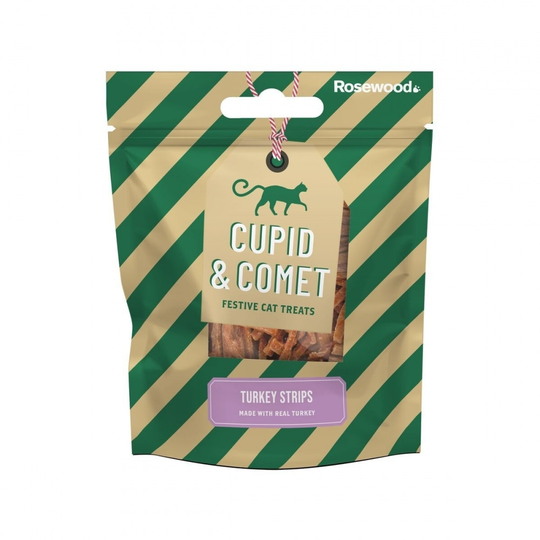 Rosewood Cat Xmas Chicken & Turkey Strips 40 g