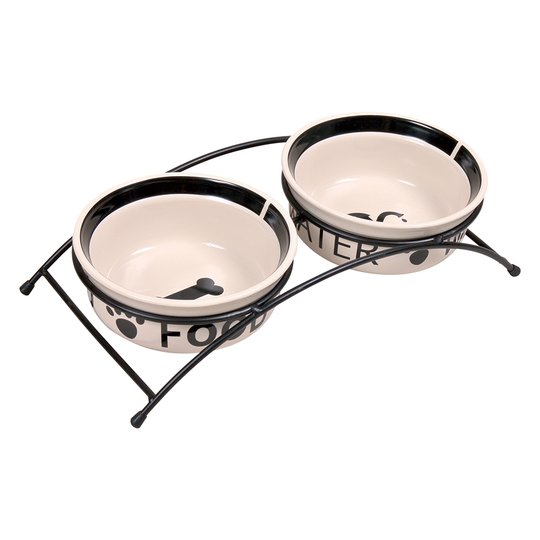 Trixie Eat on Feet matbar för hund - 2 x 0,6 l, Ø 15 cm