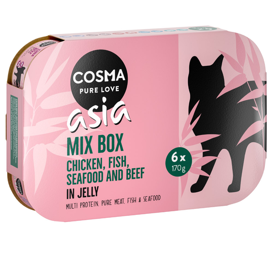 Cosma Asia in Jelly 6 x 170 g - Mix II (5 sorter)