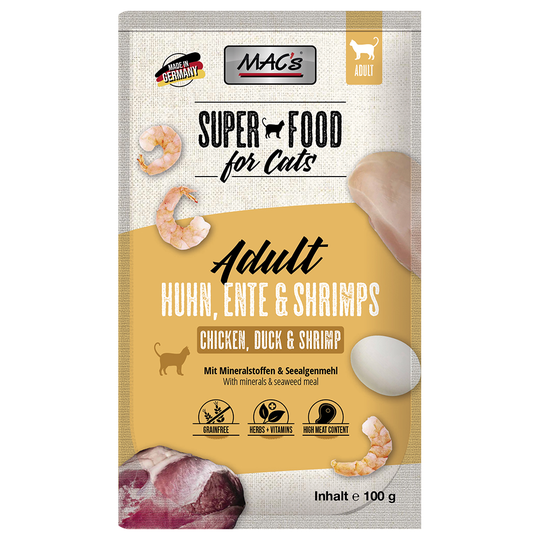 MAC's Cat portionspåse 12 x 100 g - Anka & räkor
