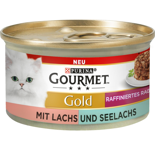 Ekonomipack: 24 x 85 g Gourmet Gold Ragout Lax & pollock