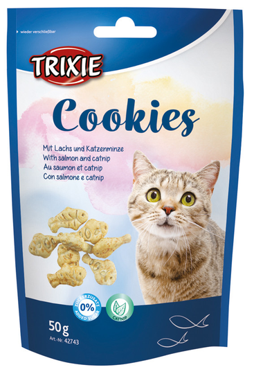 Cookies med Lax och Kattmynta - 50 g