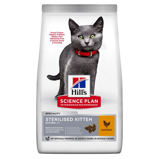 7 kg / 10 kg / 15 kg Hill's Science Plan till extra pris! - Kitten Sterilised Chicken (10 kg)