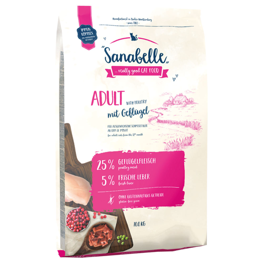Ekonomipack: Sanabelle torrfoder 2 x 10 kg - Adult with Poultry (2 x 10 kg)