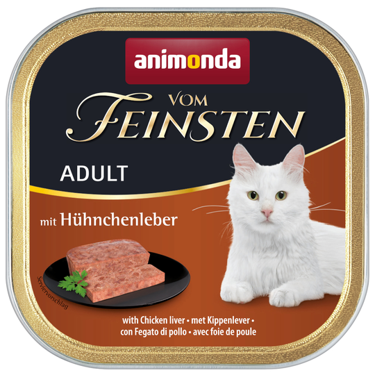 Ekonomipack: Animonda vom Feinsten Adult 64 x 100 g - Kycklinglever
