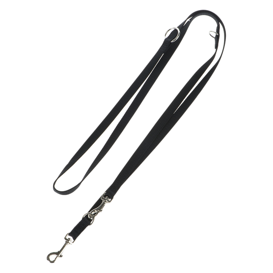 HUNTER Ecco Sport halsband + koppel, svart - Halsband storlek M + koppel 200 cm/15 mm